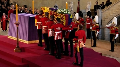 The full-scale ceremonial procession on the day of the queen's funeral is likely to be one of the biggest the country has ever witnessed and will pose a huge security challenge. (REUTERS)