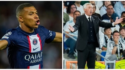 While Mbappe matched Cavani's feat at PSG, Ancelotti joined Ferguson in an exclusive club on matchday 2 of the UEFA Champions League ( AP) While Mbappe matched Cavani's feat at PSG, Ancelotti joined Ferguson in an exclusive club on matchday 2 of the UEFA Champions League ( AP)
