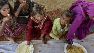 Pakistan Floods: The devastating floods affected over 33 million people and displaced over half a million people who are still living in tents. (AP) Pakistan Floods: The devastating floods affected over 33 million people and displaced over half a million people who are still living in tents. (AP)