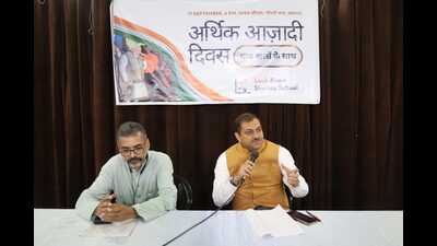 Awanish Singh MLC briefing media persons in Lucknow on Thursday (Sourced)