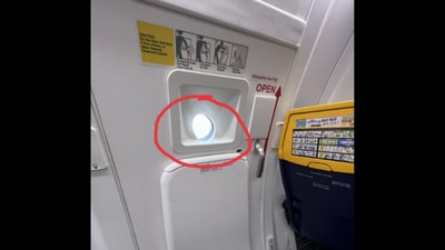 This is the seat that the Twitter user got despite paying for a window seat. (Twitter/@Ryanair)