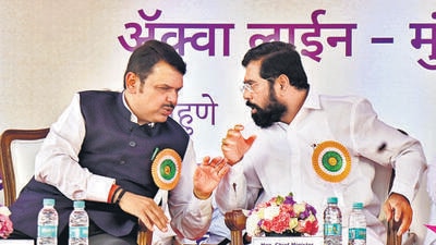 The state government got into damage control mode as the emotive issue of big- ticket projects moving from Maharashtra to Gujarat, has given the opposition a chance to build an attacking narrative (ANI) The state government got into damage control mode as the emotive issue of big- ticket projects moving from Maharashtra to Gujarat, has given the opposition a chance to build an attacking narrative (ANI)