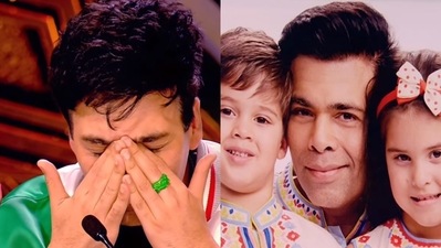 Karan Johar breaks down during Niti Taylor's performance in Jhalak Dikhhla Jaa 10. Karan Johar breaks down during Niti Taylor's performance in Jhalak Dikhhla Jaa 10.