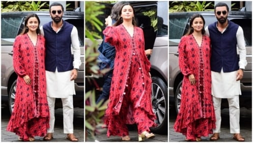 Alia Bhatt and Ranbir Kapoor at Kalina Airport. (HT Photo/Varinder Chawla) Alia Bhatt and Ranbir Kapoor at Kalina Airport. (HT Photo/Varinder Chawla)