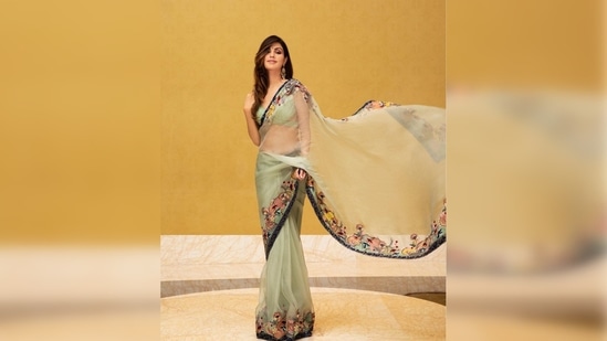 Sharing a series of images, Rhea Chakraborty wrote, "A night to remember! I was humbled by the love and warmth @siimawards Thankyou for having me."(Instagram/@rhea_chakraborty)