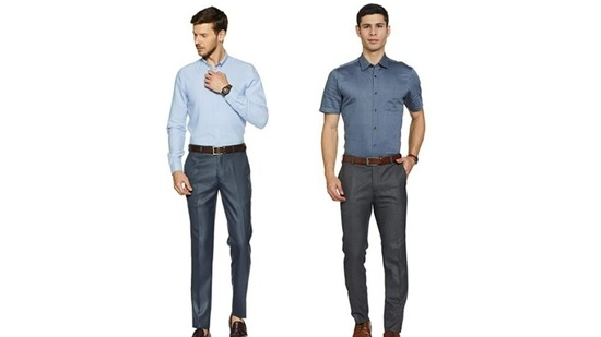 Raymond formal pants for men have a classy fit.