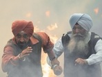 Diljit Dosanjh in a still from his new film Jogi, which is based on the anti-Sikh violence in 1984. Diljit Dosanjh in a still from his new film Jogi, which is based on the anti-Sikh violence in 1984.