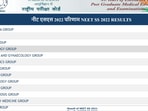 NEET SS result out at natboard.edu.in