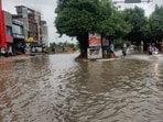The heavy rains threw life out of gear in Lucknow as parts of the city reeled under severe waterlogging.