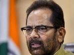 Former union minister for minority affairs Mukhtar Abbas Naqvi. Former union minister for minority affairs Mukhtar Abbas Naqvi.