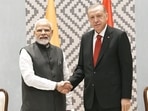 PM Modi meets Turkey's Erdogan at SCO Summit, discusses bilateral cooperation(Twitter) PM Modi meets Turkey's Erdogan at SCO Summit, discusses bilateral cooperation(Twitter)