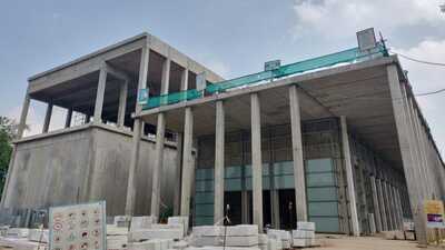 Museum in name of Chhatrapati Shivaji Maharaj coming up near the Taj Mahal in Agra (HT Photo) Museum in name of Chhatrapati Shivaji Maharaj coming up near the Taj Mahal in Agra (HT Photo)
