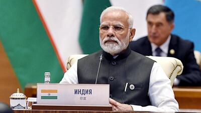 Modi was speaking at an extended session that was attended by the leaders of the eight SCO member states and the leaders of observer states such as Turkey and other nations invited by Uzbekistan, the host of the summit. (ANI/ PIB) Modi was speaking at an extended session that was attended by the leaders of the eight SCO member states and the leaders of observer states such as Turkey and other nations invited by Uzbekistan, the host of the summit. (ANI/ PIB)
