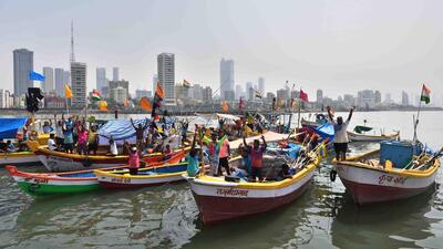 The fishers alleged that the fisheries department had refused to formally recognise them, despite all requisite paperwork being completed (Satish Bate/HT Photo) The fishers alleged that the fisheries department had refused to formally recognise them, despite all requisite paperwork being completed (Satish Bate/HT Photo)