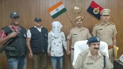 One of the suspects in police custody. (HT Photo) One of the suspects in police custody. (HT Photo)