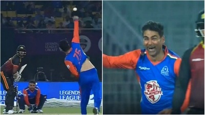 Mohammed Kaif dismisses Thisara Perera (Hotstar) Mohammed Kaif dismisses Thisara Perera (Hotstar)