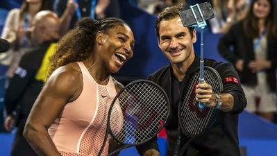Serena Williams and Roger Federer Serena Williams and Roger Federer