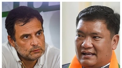 Congress said Pema Khandu is another product of the great ‘BJP washing machine’&nbsp;
