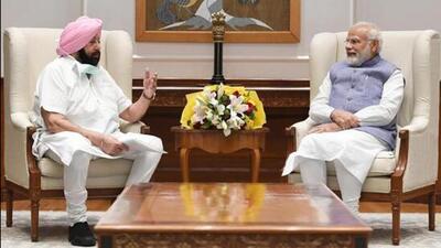 Punjab Lok Congress leader and former chief minister Captain Amarinder Singh with Prime Minister Narendra Modi in New Delhi on August 30. It was his first meeting with the PM after the Punjab assembly elections that the PLC and the BJP fought together. Capt Amarinder was recuperating after a spinal surgery in London recently. (HT file photo) Punjab Lok Congress leader and former chief minister Captain Amarinder Singh with Prime Minister Narendra Modi in New Delhi on August 30. It was his first meeting with the PM after the Punjab assembly elections that the PLC and the BJP fought together. Capt Amarinder was recuperating after a spinal surgery in London recently. (HT file photo)