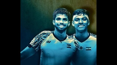 Satwiksairaj Rankireddy and Chirag Shetty. Chirag is always encouraging me, Rankireddy says. “Our coach told us, ‘Treat your partner as your life partner.’ It might sound funny to people, but that is what helped us,” Shetty says. (Getty Images) Satwiksairaj Rankireddy and Chirag Shetty. Chirag is always encouraging me, Rankireddy says. “Our coach told us, ‘Treat your partner as your life partner.’ It might sound funny to people, but that is what helped us,” Shetty says. (Getty Images)