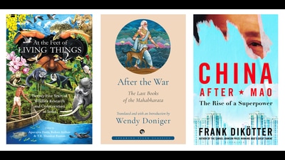 A book on how China was transformed into the world superpower it is today, another that narrates the last books of the Mahabharata, and a volume in which Nature Conservation Foundation scientists talk about their remarkable work. (HT Team) A book on how China was transformed into the world superpower it is today, another that narrates the last books of the Mahabharata, and a volume in which Nature Conservation Foundation scientists talk about their remarkable work. (HT Team)