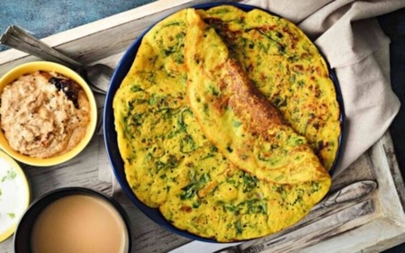 Palak Moong Dal Cheela (Pinterest) Palak Moong Dal Cheela (Pinterest)