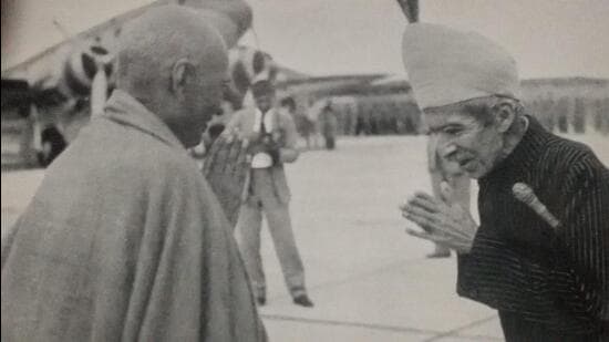 On September 17, 1948, the Nizam (right) surrendered to the Indian government (HT Archives)