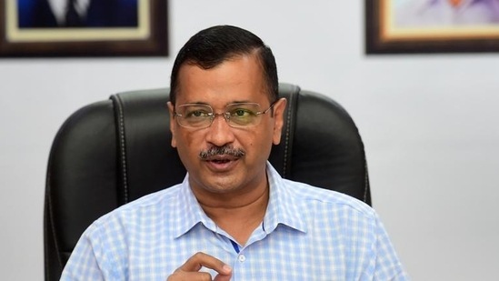 (File) Arvind Kejriwal hit out at the BJP ahead of civic polls. (PTI)