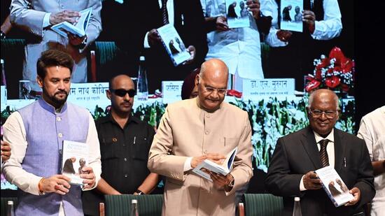Former President Ramnath Kovind on Friday said Prime Minister Narendra Modi is a true follower of Dr BR Ambedkar (ANI)