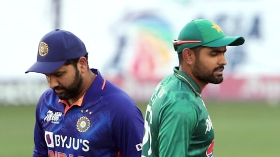 India's skipper Rohit Sharma and Pakistan's Skipper Babar Azam during the Asia Cup 2022(ANI)