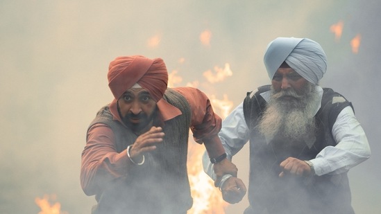 Diljit Dosanjh in a still from his new film Jogi, which is based on the anti-Sikh violence in 1984.