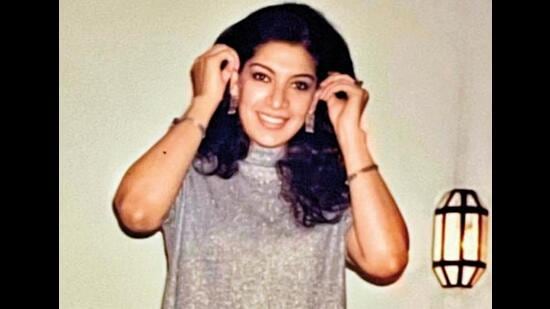 In a silver skirt-top on her first visit to Mumbai In a silver skirt-top on her first visit to Mumbai