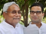 Prashant Kishor met Bihar chief Nitish Kumar in New Delhi on Friday night amid speculations in political circles. (PTI PHOTO.)