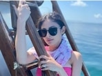 Mouni Roy is currently basking in the success of Brahmastra. The actor, who played the antagonist in the film, is garnering a lot of praises for her performance. Mouni chose to celebrate it with a vacation in Maldives. The actor shared a slew of pictures of herself chilling in Maldives in a stunning bikini.(Instagram/@imouniroy)