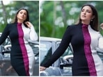 The gorgeous Parineeti Chopra, who has more than 37 million Instagram followers, recently treated her wellwishers with glamorous photos of herself in a stunning multi-coloured ribbed bodycon dress.(Instagram/@parineetichopra)