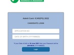 ICAR AIEEA PG Admit Card 2022 released on icar.nta.nic.in ICAR AIEEA PG Admit Card 2022 released on icar.nta.nic.in