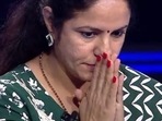 Kavita Chawla and Amitabh Bachchan on KBC 14. Kavita Chawla and Amitabh Bachchan on KBC 14.