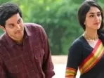 A still from Dulquer Salmaan and Mrunal Thakur's Sita Ramam. A still from Dulquer Salmaan and Mrunal Thakur's Sita Ramam.