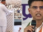 Rajasthan sports minister Ashok Chandna and former deputy CM Sachin Pilot.