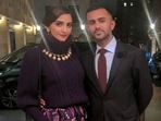 Sonam Kapoor posing with Anand Ahuja in a photo that was clicked before they married. Sonam Kapoor posing with Anand Ahuja in a photo that was clicked before they married. 