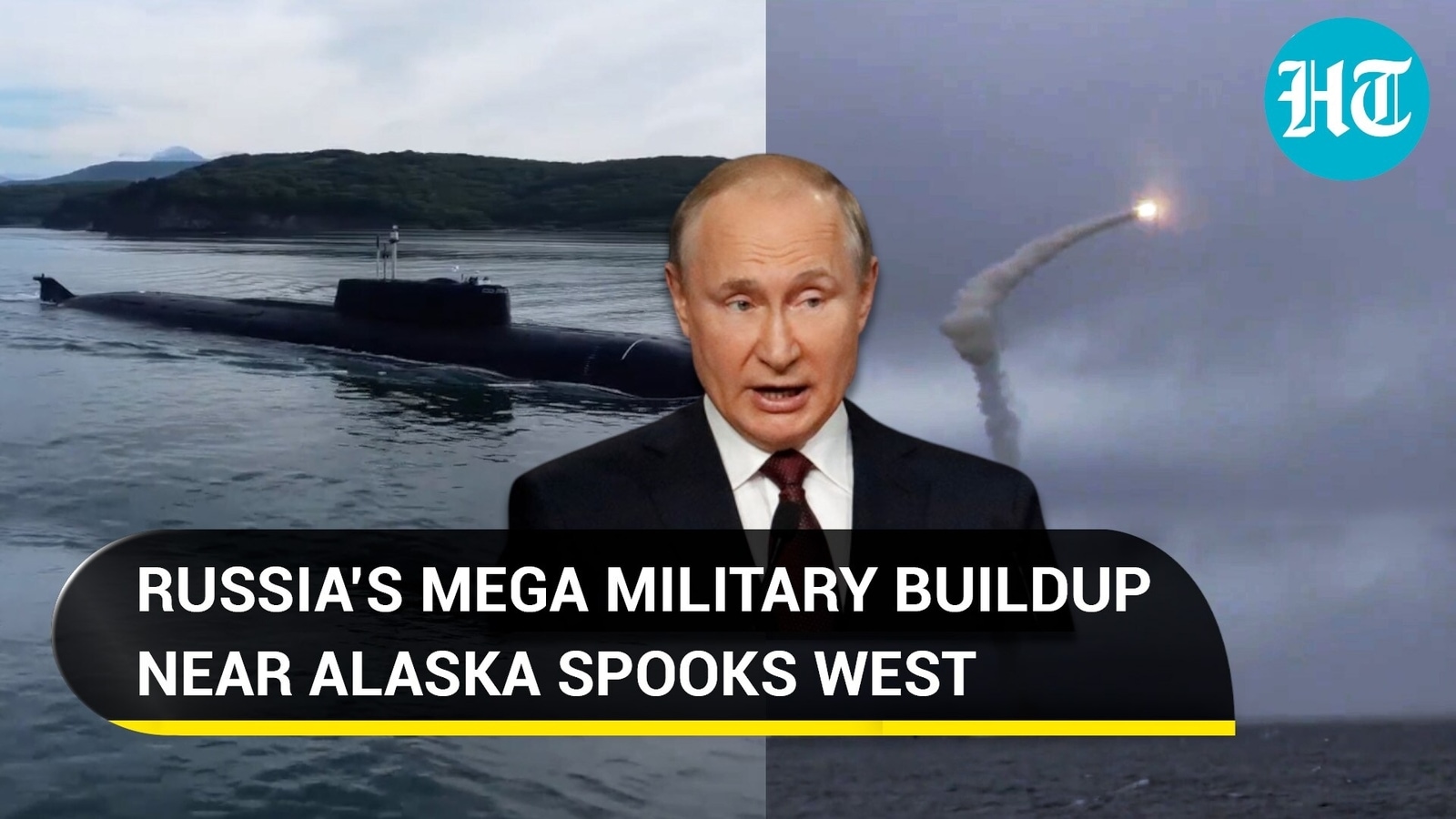 Putin's military buildup Russian nuke submarines fire missiles near U