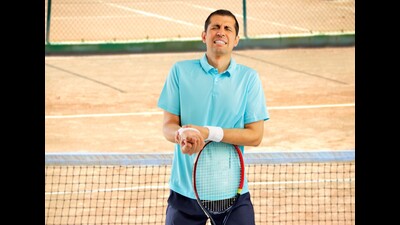 The past few days have been a whirlwind. My husband, Sanjay Tandon, and I had gone to the Lake Club for an event, where on a whim, he decided to play a few shots on the newly laid synthetic turf on the lawn tennis court. (HT File) The past few days have been a whirlwind. My husband, Sanjay Tandon, and I had gone to the Lake Club for an event, where on a whim, he decided to play a few shots on the newly laid synthetic turf on the lawn tennis court. (HT File)