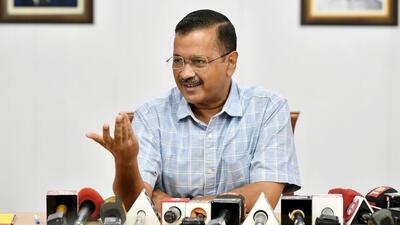 Delhi chief minister Arvind Kejriwal said it seems the BJP is hurt badly in Gujarat (ANI File Photo) Delhi chief minister Arvind Kejriwal said it seems the BJP is hurt badly in Gujarat (ANI File Photo)