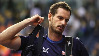 Great Britain's Andy Murray looks dejected after defeat against Netherlands' Wesley Koolhof and Matwe Middelkoop in the Davis Cup (AP) Great Britain's Andy Murray looks dejected after defeat against Netherlands' Wesley Koolhof and Matwe Middelkoop in the Davis Cup (AP)