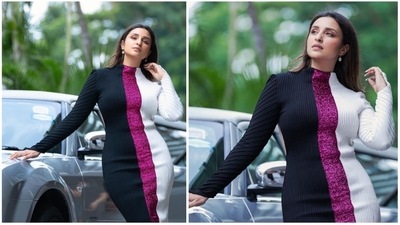 The gorgeous Parineeti Chopra, who has more than 37 million Instagram followers, recently treated her wellwishers with glamorous photos of herself in a stunning multi-coloured ribbed bodycon dress. (Instagram/@parineetichopra) The gorgeous Parineeti Chopra, who has more than 37 million Instagram followers, recently treated her wellwishers with glamorous photos of herself in a stunning multi-coloured ribbed bodycon dress. (Instagram/@parineetichopra)