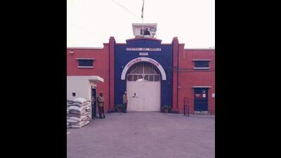 A team led by DSP (Cantt) Ram Kumar conducted the surprise search operation from 3.30 pm to 7 pm following complaints of mobile phone use by jail inmates. (HT Photo) A team led by DSP (Cantt) Ram Kumar conducted the surprise search operation from 3.30 pm to 7 pm following complaints of mobile phone use by jail inmates. (HT Photo)