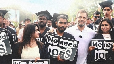 Congress leader Rahul Gandhi during the Congress's Bharat Jodo Yatra on Saturday. (Source: Rahul Gandhi/Twitter)