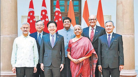 India and Singapore on Saturday launched a new mechanism for collaboration. (ANI)