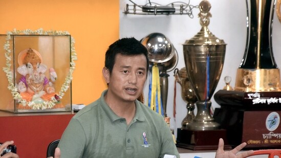 File photo of former Indian football team captain Bhaichung Bhutia(ANI)