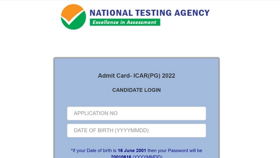 ICAR AIEEA PG Admit Card 2022 released on icar.nta.nic.in